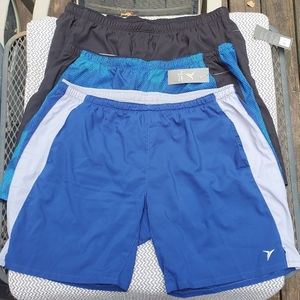 ON ACTIVEWEAR Three (3) QTY GO-DRY Athletic Shorts Men's Size Large-SHARP COLORS